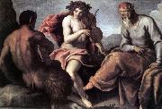 PALMA GIOVANE Apollo and Marsyas (1)a sg oil painting